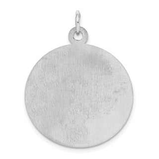 Sterling Silver Rhodium-plated Happy Anniversary Disc Charm QC2293
