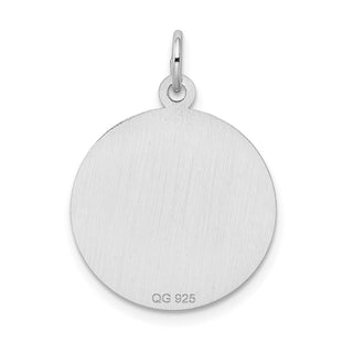 Sterling Silver Rhodium-plated My Best Friend Disc Charm