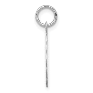 Sterling Silver Rhodium-plated Confirmation Disc Charm QC2388