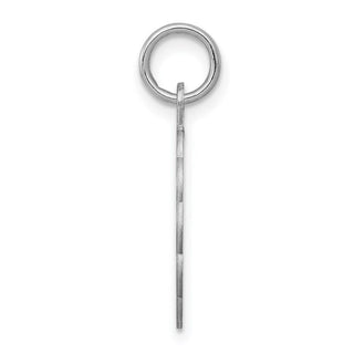 Sterling Silver Rhodium-plated Baptism Disc Charm QC2396