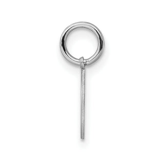 Sterling Silver Rhodium-plated Baptism Disc Charm QC2403