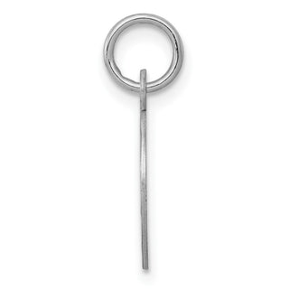Sterling Silver Rhodium-plated Cross Disc Charm QC2410