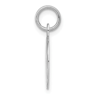 Sterling Silver Rhodium-plated Graduation Day Disc Charm QC2417