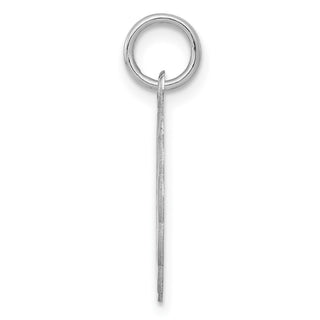Sterling Silver Rhodium-plated Graduation Day Disc Charm QC2419