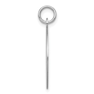Sterling Silver Rhodium-plated Graduation Day Disc Charm QC2433
