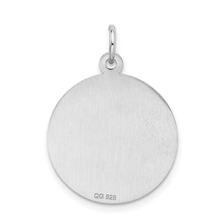 Sterling Silver Rhodium-plated Graduation Day Disc Charm QC2433