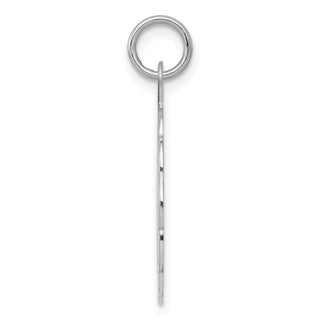 Sterling Silver Rhodium-plated Graduation Day Disc Charm QC2434