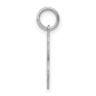 Sterling Silver Rhodium-plated Sweet Sixteen Disc Charm QC2452