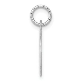 Sterling Silver Rhodium-plated Sweet Sixteen Disc Charm QC2453