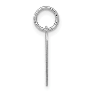 Sterling Silver Rhodium-plated Sweet Sixteen Heart Disc Charm QC2454