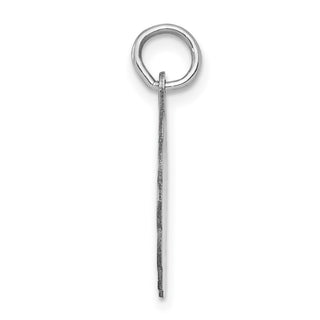 Sterling Silver Rhodium-plated Sweet Sixteen Disc Charm QC2455