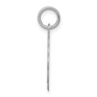 Sterling Silver Rhodium-plated Sweet Sixteen Disc Charm QC2456