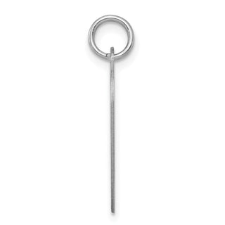 Sterling Silver Rhodium-plated Sweet Sixteen Heart Disc Charm QC2461