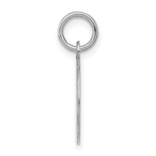 Sterling Silver Rhodium-plated Happy Birthday Disc Charm QC2465