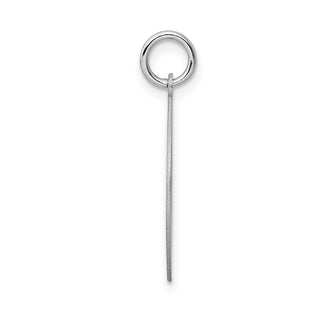 Sterling Silver Rhodium-plated Happy Birthday Disc Charm QC2474