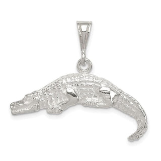 Sterling Silver Alligator Pendant QC2531
