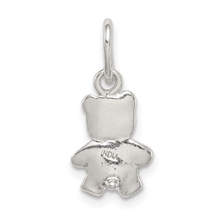 Sterling Silver Teddy Bear Charm QC2543
