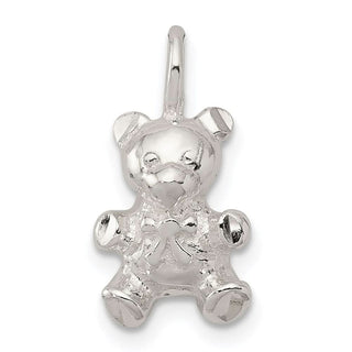 Sterling Silver Teddy Bear Pendant QC2547