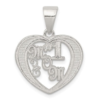 Sterling Silver # 1 Mom Pendant