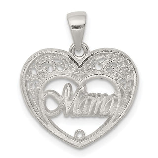 Sterling Silver Mama Heart Pendant