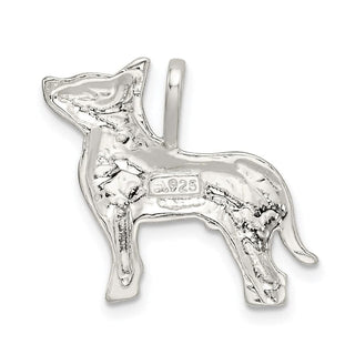 Sterling Silver Dog Charm QC2665