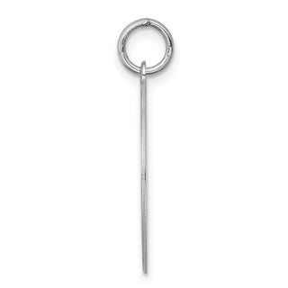 Sterling Silver Rhodium-plated Doberman Pinscher Dog Disc Charm