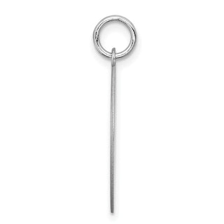 Sterling Silver Rhodium-plated German Shorthaired Pointer Disc Charm