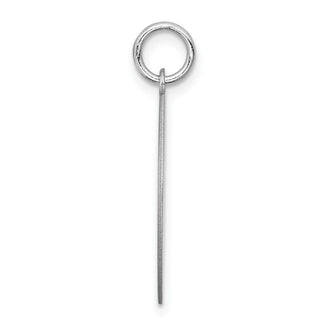 Sterling Silver Rhodium-plated German Shorthaired Pointer Disc Charm