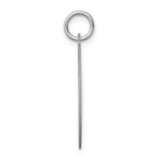 Sterling Silver Rhodium-plated West Highland Terrier Dog Disc Charm