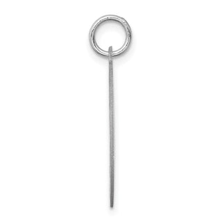 Sterling Silver Rhodium-plated West Highland Terrier Dog Disc Charm