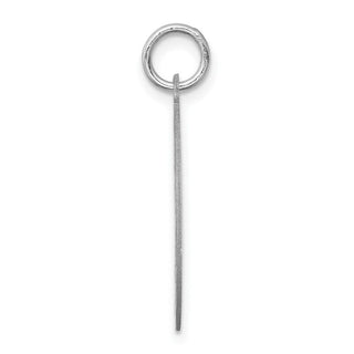Sterling Silver Rhodium-plated West Highland Terrier Dog Disc Charm