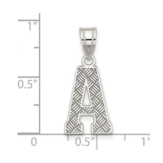 Sterling Silver Initial A Pendant QC2762A