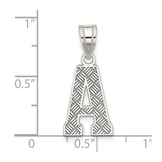 Sterling Silver Initial A Pendant QC2762A