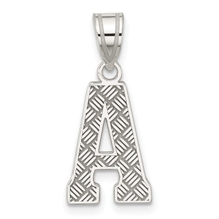 Sterling Silver Initial A Pendant QC2762A