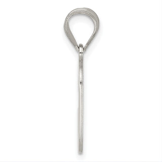Sterling Silver Initial C Pendant QC2762C