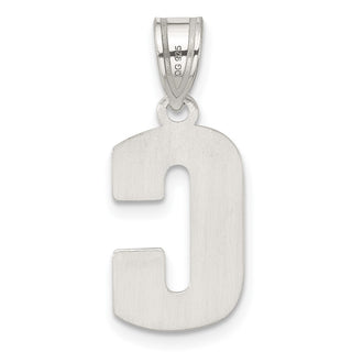 Sterling Silver Initial C Pendant QC2762C