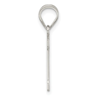 Sterling Silver Initial D Pendant QC2762D