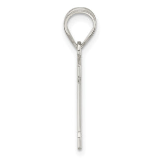 Sterling Silver Initial D Pendant QC2762D