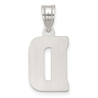 Sterling Silver Initial D Pendant QC2762D