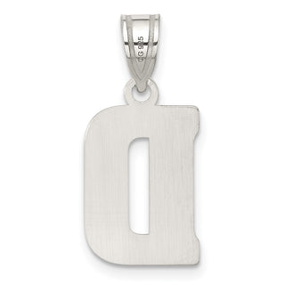 Sterling Silver Initial D Pendant QC2762D
