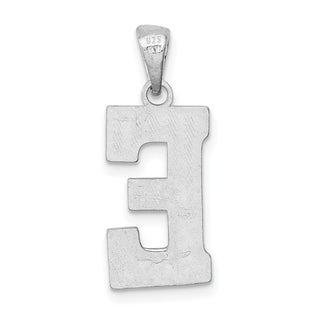 Sterling Silver Initial E Pendant QC2762E