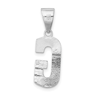 Sterling Silver Initial G Pendant QC2762G