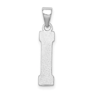 Sterling Silver Initial I Pendant QC2762I