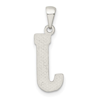 Sterling Silver Initial J Pendant QC2762J