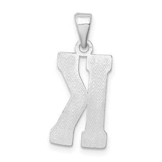Sterling Silver Initial K Pendant QC2762K