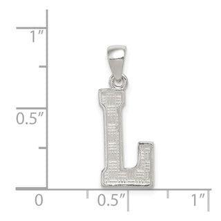 Sterling Silver Initial L Pendant QC2762L