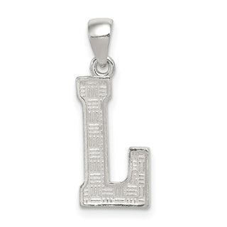 Sterling Silver Initial L Pendant QC2762L