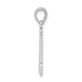 Sterling Silver Initial M Pendant QC2762M