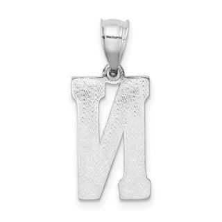 Sterling Silver Initial N Pendant QC2762N