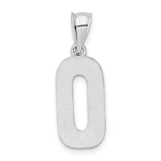 Sterling Silver Initial O Pendant QC2762O